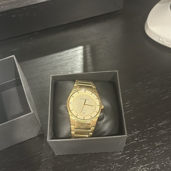 Kenneth Cole Men's New York 10027726 Gold Stainless-Steel Quartz Watch - Picture 5 of 5